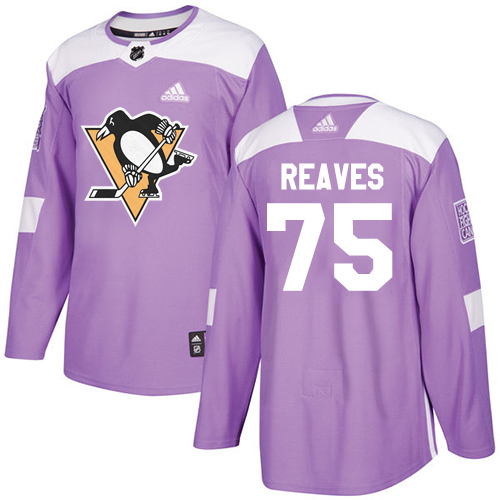 Adidas Penguins #75 Ryan Reaves Purple Authentic Fights Cancer Stitched NHL Jersey - Click Image to Close
